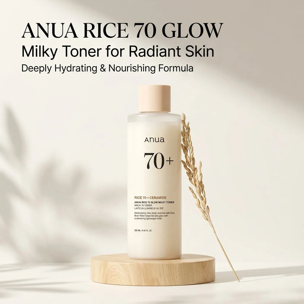 ANUA Rice 70 Glow Milky Toner – Hydrate, Brighten & Strengthen Skin Barrier