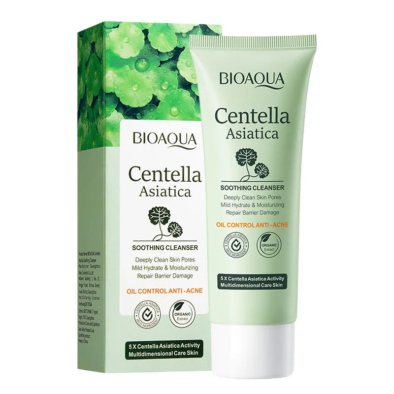 BIOAQUA Centella Asiatica Facial Cleanser – Moisturizing & Oil Control Face Wash Foam
